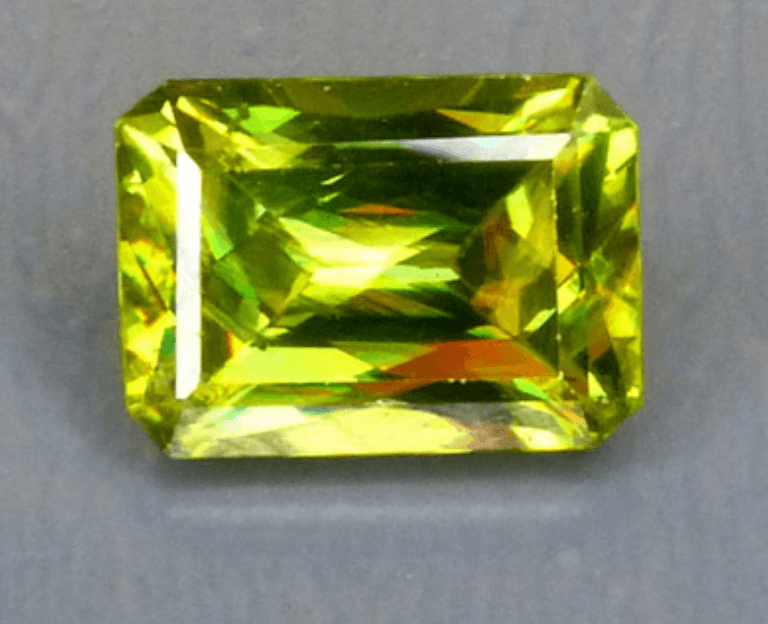 Sphene - Emerald Cut - Madagascar