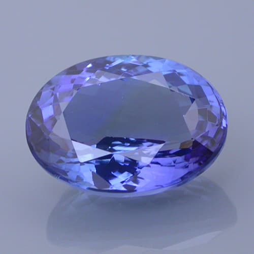 tanzanite 33 before - repaired and recut gems