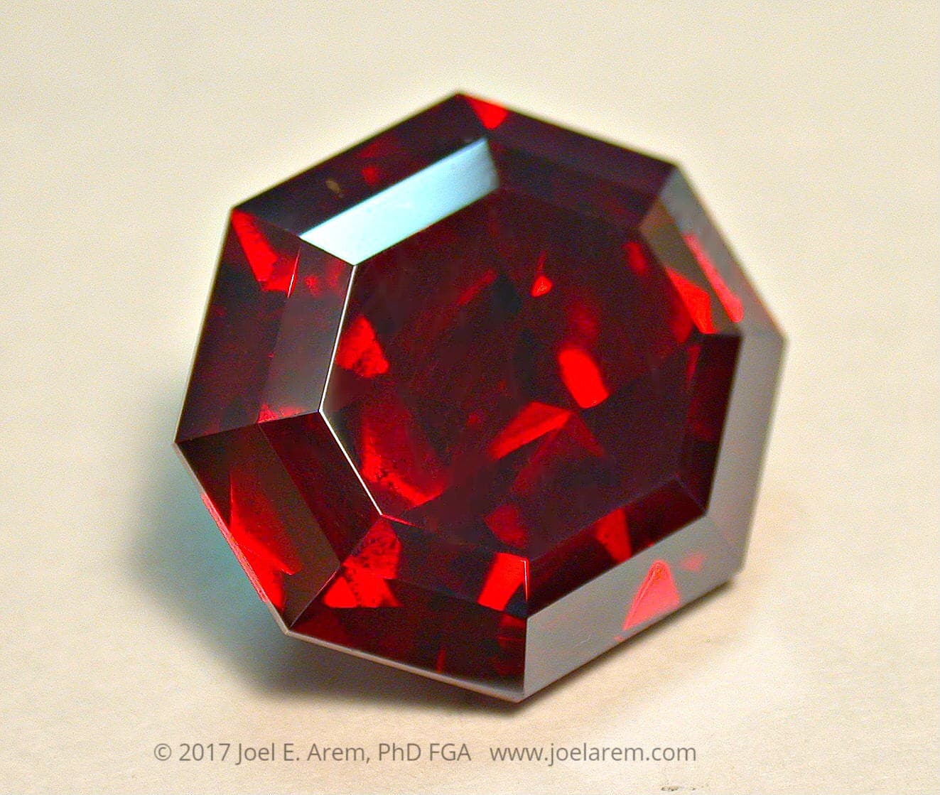 Octagonal-cut cuprite - Namibia