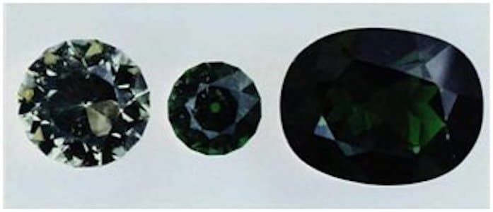 faceted diopside gems