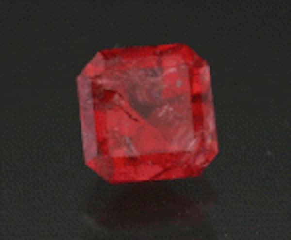 square step-cut eudialyte - Canada