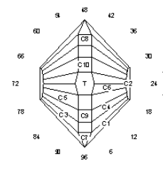 Bethlaham Star: Faceting Design Diagram