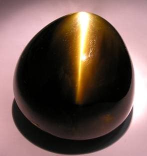 The worlds largest cut cats-eye chrysoberyl