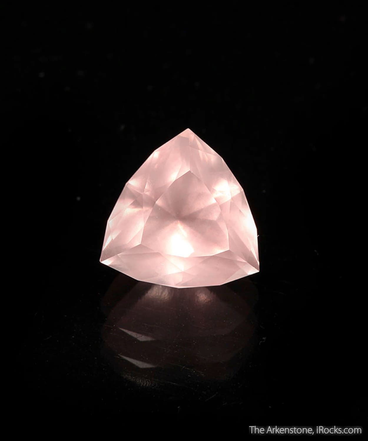 trilliant-cut rose quartz - Madagascar