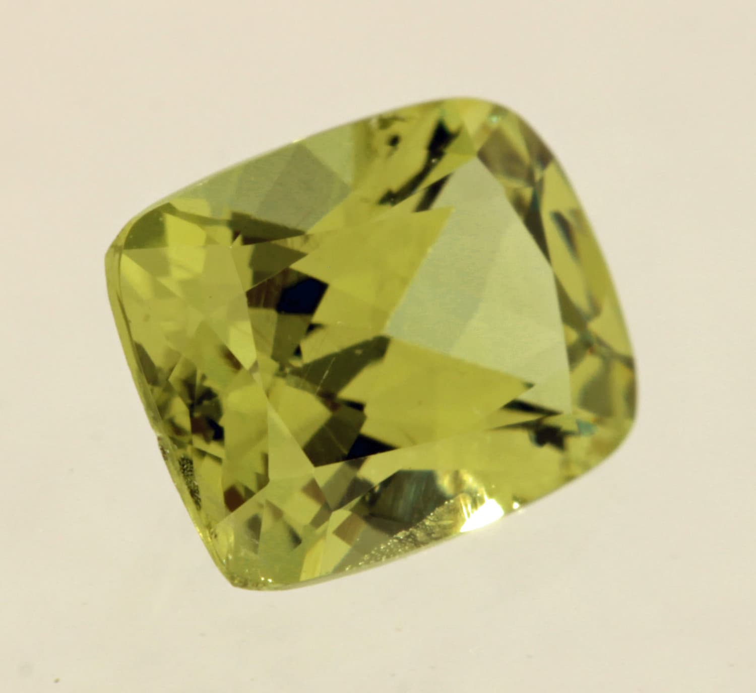 cushion-cut Mali garnet