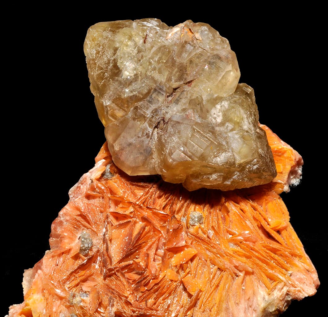 barite and cerrusite, normal light - Morocco