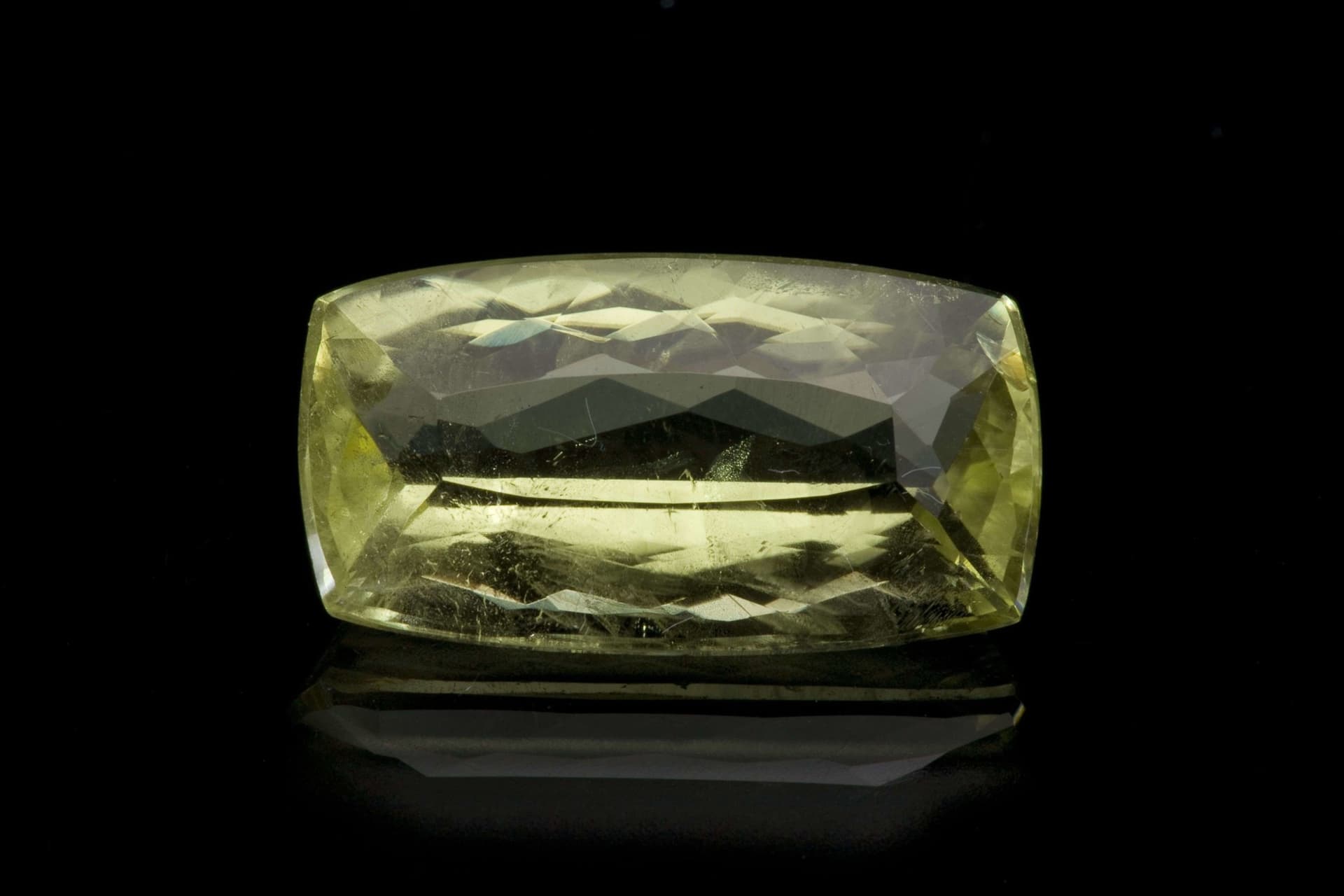 faceted brazilianite - Corrego Frio, Brazil