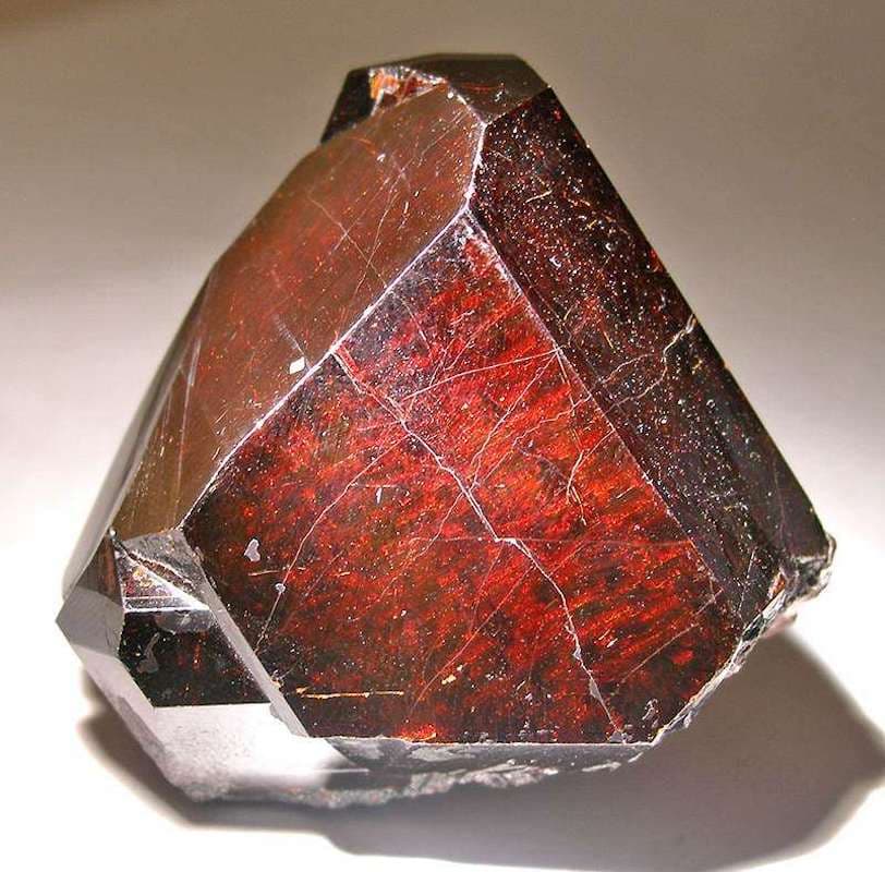 rutile crystal under strong lighting - Georgia