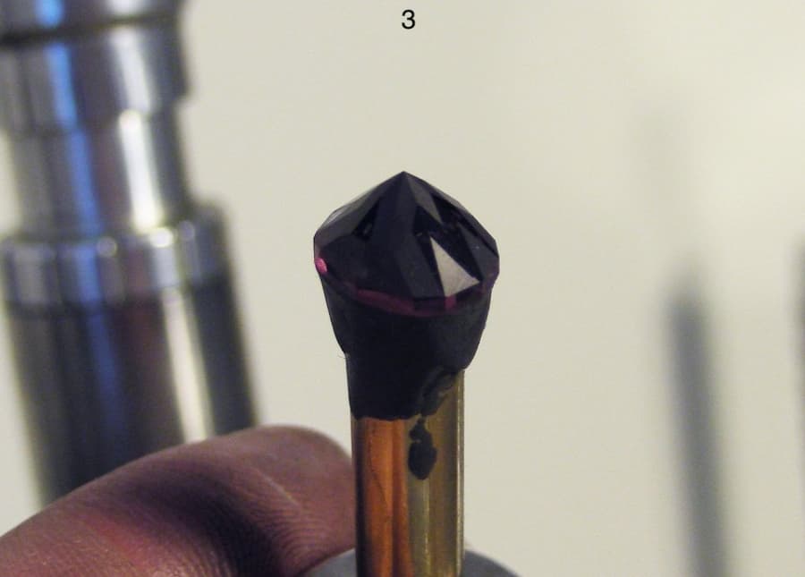 gemstone facets - pavilion, re-cut spinel