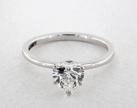 diamond shape - heart-cut solitaire engagement ring