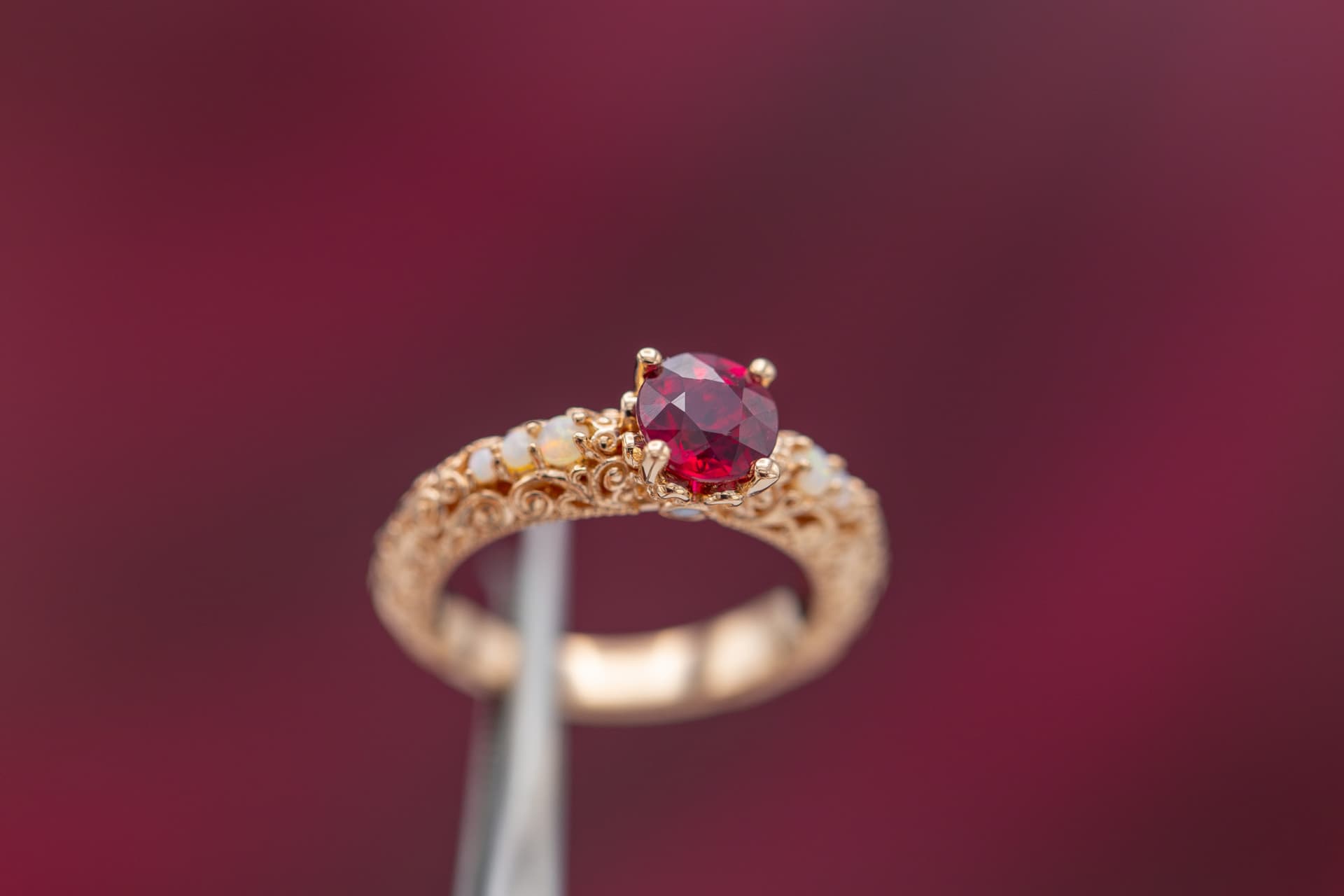 ruby engagement ring