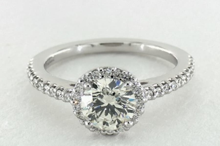 halo engagement ring