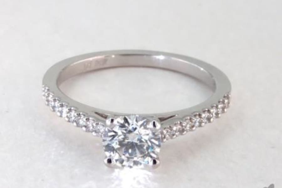 pave engagement ring