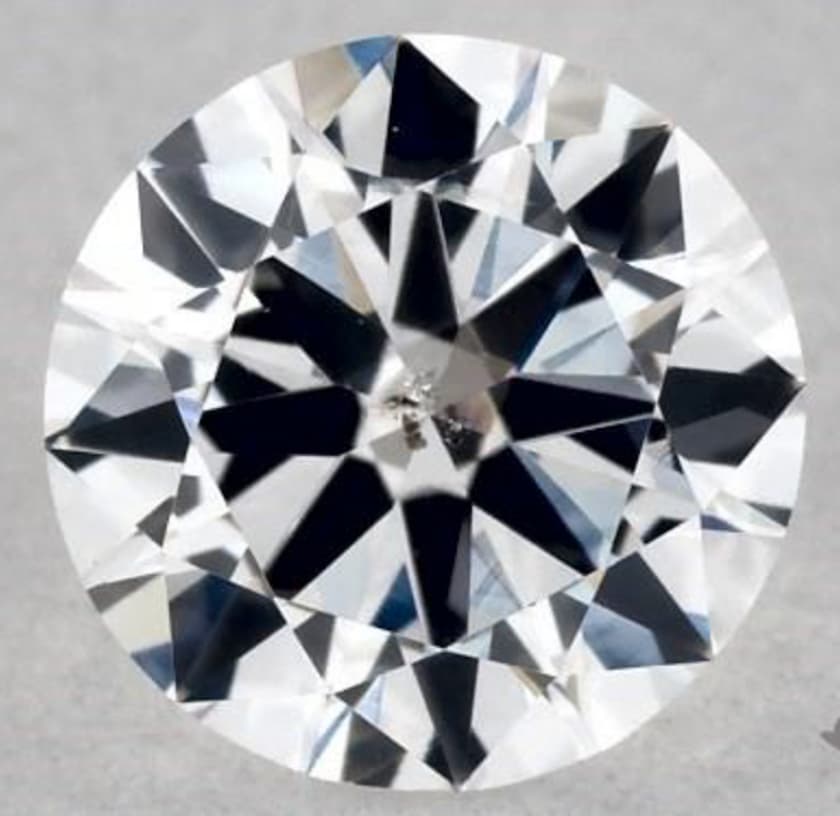 0.30-ct D color, I1 clarity diamond