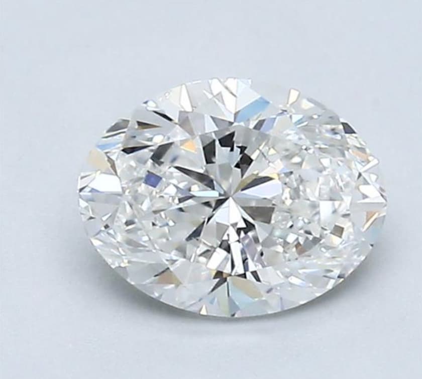 one-carat oval diamonds - 63% table width