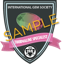 igs tourmaline badge