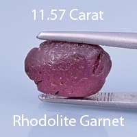 Rough version of Custom Barion Arrowhead Cut Rhodolite Garnet