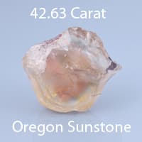 Rough version of Custom Pentagon Cut Sunstone